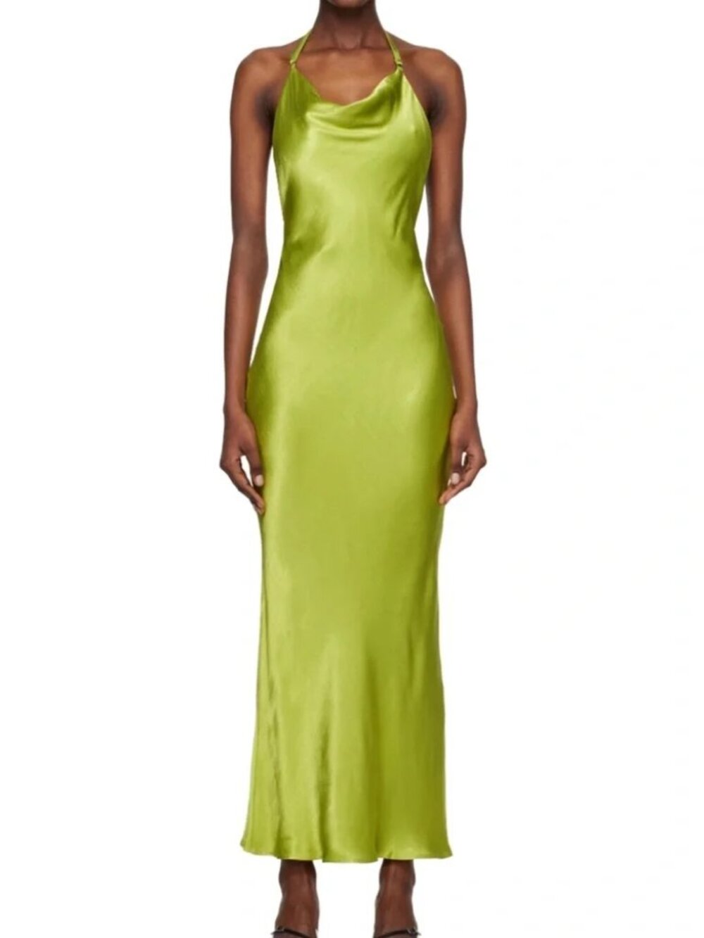 Bec & Bridge Odessa Halter Maxi Dress in Chartreuse Green (NWT)